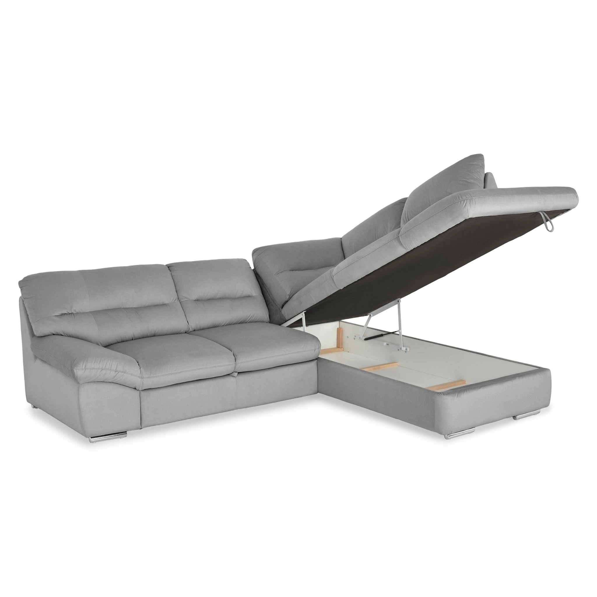 Coltar Living extensibil WILLIAM 2F-OTM/BK, stofa G003 gri antracit, dreapta, 268x216x87, ext.183x123cm. [3]