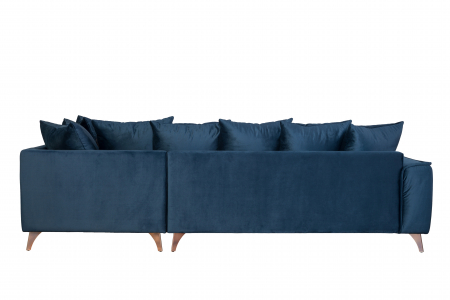 Coltar Living BELAVIO Set-2, structura fixa cu functie relaxare, dreapta, stofa blue Monolit 77, 288x210x(71-92)cm [7]