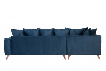 Coltar Living BELAVIO Set-2, structura fixa cu functie relaxare, stanga, stofa blue Monolit 77, 288x210x(71-92)cm [7]