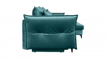 Coltar Living CARMEN Set-2, extensibil cu functie relaxare si depozitare, dreapta, stofa Turquoise 15 Boston, (318-342)x187x101, ext.283x140cm [3]