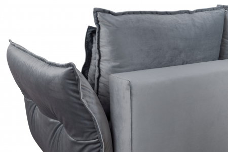 Coltar Living CARMEN Set-2, extensibil cu functie relaxare si depozitare, stanga, stofa gri Piano 14, (318-342)x187x101, ext.283x140cm [7]
