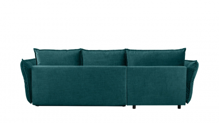 Coltar Living CARMEN Set-2, extensibil cu functie relaxare si depozitare, stanga, stofa Turquoise 15 Boston, (318-342)x187x101, ext.283x140cm [4]