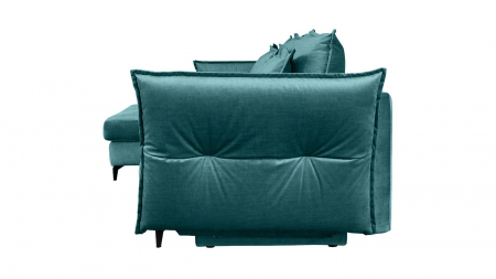 Coltar Living CARMEN Set-2, extensibil cu functie relaxare si depozitare, stanga, stofa Turquoise 15 Boston, (318-342)x187x101, ext.283x140cm [3]