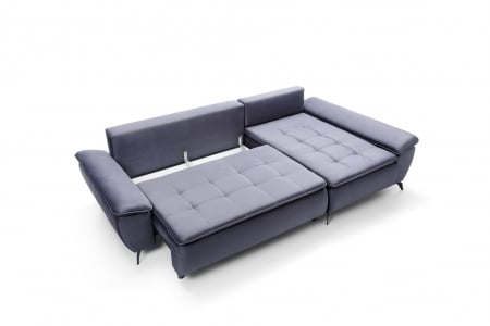 Coltar Living extensibil cu functie somn MILTON, dreapta, stofa monolit97, 285x152x90, ext.227x155cm [4]