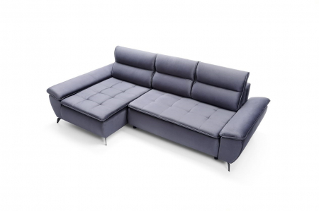 Coltar Living extensibil cu functie somn MILTON, stanga, stofa monolit97, 285x152x90, ext.227x155cm [3]