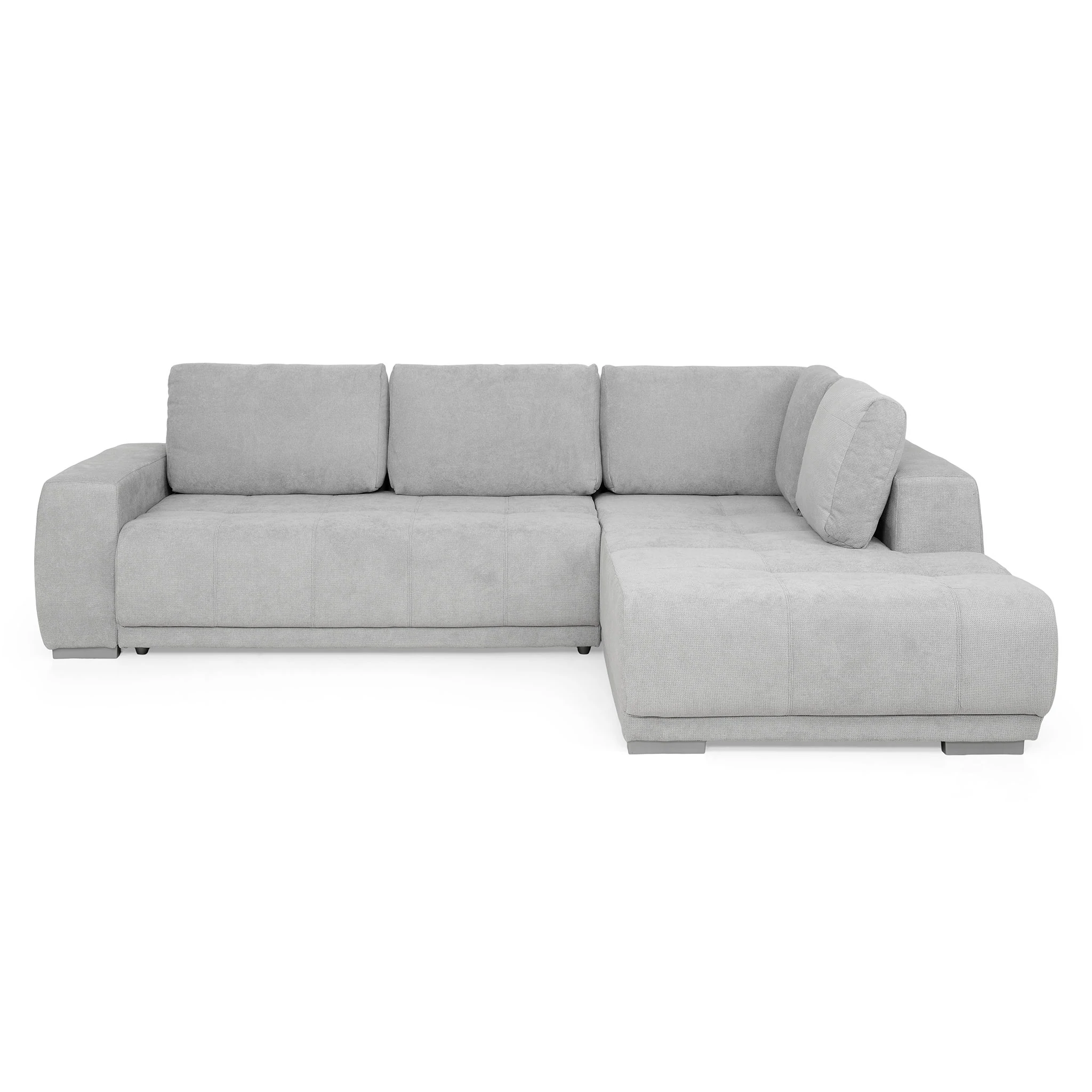Coltar Living extensibil cu functie somn MM321 BOLERO 2DL-OTM, dreapa, stofa gri F009, 280x204x66(87), ext.230x130cm [2]