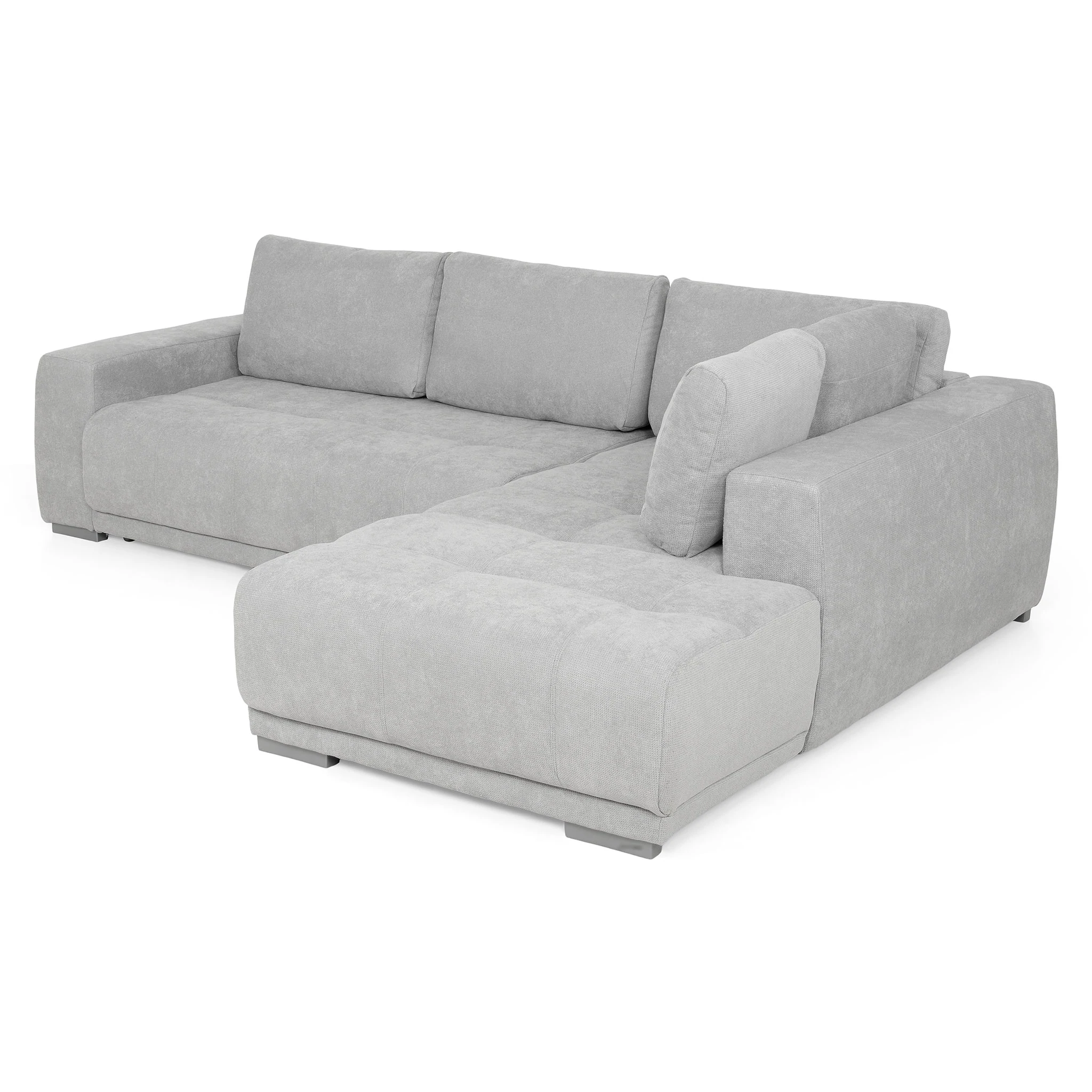 Coltar Living extensibil cu functie somn MM321 BOLERO 2DL-OTM, dreapa, stofa gri F009, 280x204x66(87), ext.230x130cm [7]
