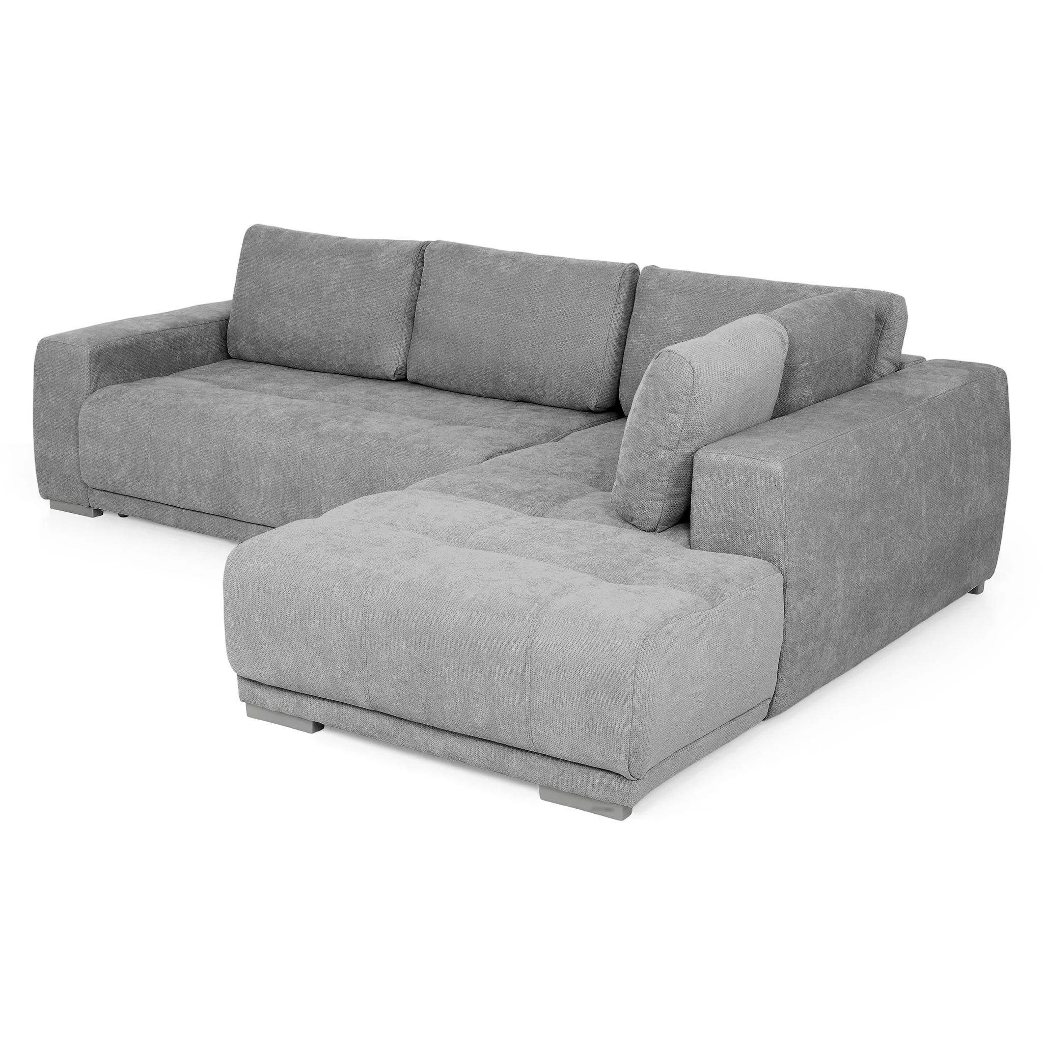 Coltar Living extensibil cu functie somn MM321 BOLERO 2DL-OTM, dreapta, stofa gri F001, 280x204x66(87), ext.230x130cm [5]
