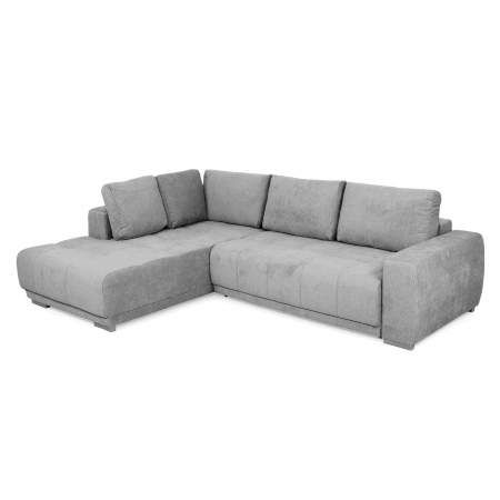 Coltar Living extensibil cu functie somn MM321 BOLERO OTM-2DL, stanga, stofa gri F001, 280x204x66(87), ext.230x130cm [1]