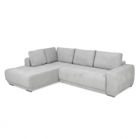 Coltar Living extensibil cu functie somn MM321 BOLERO OTM-2DL, stanga, stofa gri F009, 280x204x66(87), ext.230x130cm [3]