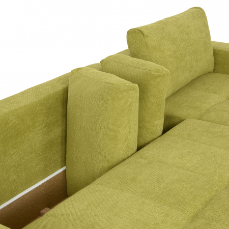 Coltar Living extensibil cu functie somn MM321 BOLERO 2DL-REC, dreapta, stofa verde F006, 280x165x66(87), ext.230x130cm [5]