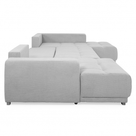 Coltar U pentru living, extensibil cu functie somn MM321 BOLERO REC-2DL-OTM, dreapta, stofa gri F009, 365x204x66(87), ext.313x130cm [6]