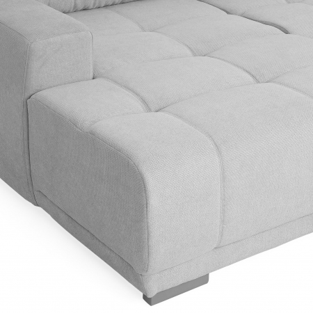 Coltar U pentru living, extensibil cu functie somn MM321 BOLERO REC-2DL-OTM, dreapta, stofa gri F009, 365x204x66(87), ext.313x130cm [7]