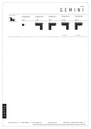 Coltar Living extensibil, functie somn GEMINI 3F-OTM,dreapta, stofa gri F001, 312x231x97, ext.228x127cm. [11]