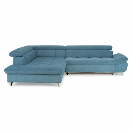 Coltar Living extensibil, functie somn GEMINI OTM-3F,stanga, stofa azure F011, 312x231x97, ext.228x127cm. [5]