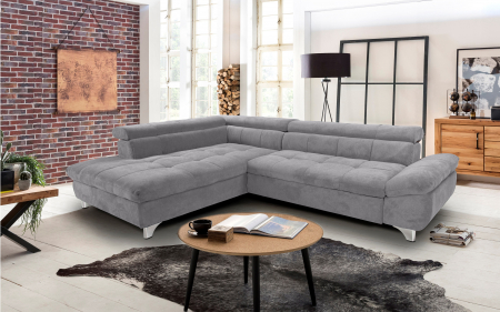 GEMINI OTM-3F, COTTA, colta extensibil, functie somn, sezlong stanga, stofa gri F009, 312x231x97, ext.228x127cm. [2]