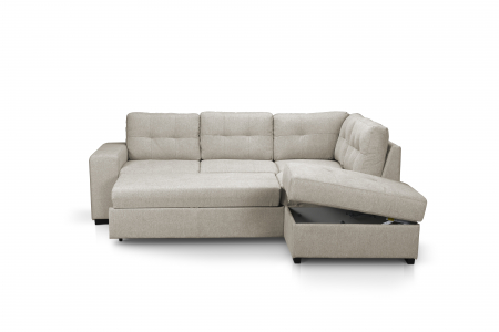 Coltar MM289 PIANO 2F-OTM/BK KL pentru living, dreapta, extensibil cu functie somn, stofa beige G008, 248x213x(73-89), ext.200x138cm [5]
