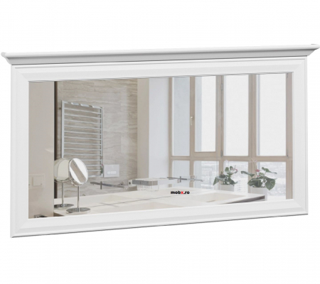 Dormitor IDENTO Set-E, (dulap 6U2S+ pat 160 + 2 noptiere 1S + comoda 2W3S1B + oglinda LUS 155) culoare alb. [28]