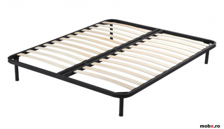 Dormitor KENTUKI Set-A, (dulap 5U2S 160 + pat 160 + 2 noptiere 1S + comoda 4S + oglinda 90) culoare castan. [11]