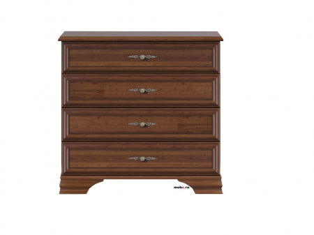 Dormitor KENTUKI Set-A, (dulap 5U2S 160 + pat 160 + 2 noptiere 1S + comoda 4S + oglinda 90) culoare castan. [5]