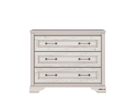 Dormitor STYLIUS Set-A, (dulap 3U4S 170 + pat 160 + 2 noptiere 2S + comoda 3S + oglinda 90cm) culoare pin siberian. [4]