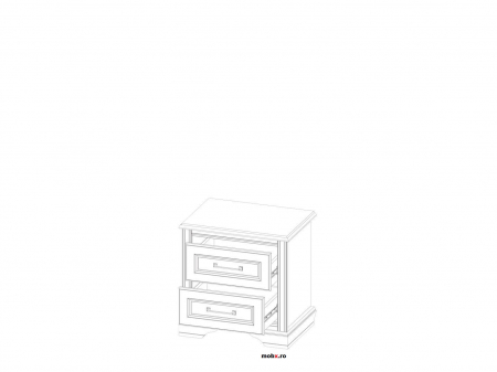 Dormitor STYLIUS Set-A, (dulap 3U4S 170 + pat 160 + 2 noptiere 2S + comoda 3S + oglinda 90cm) culoare pin siberian. [8]