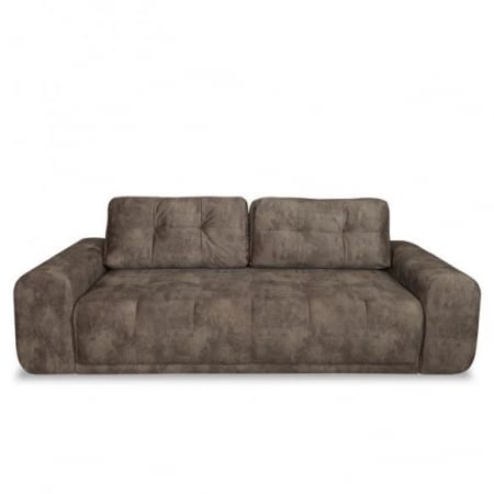 DREAMER, Canapea extensibila, 3 locuri cu functie somn, relaxare si depozitare, stofa gri, 260x110x100, ext.190x150 cm. [2]