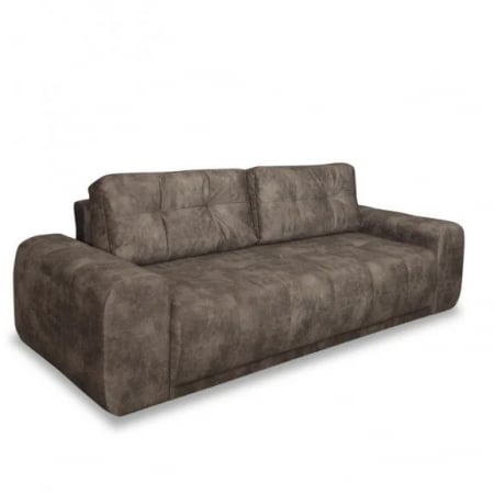 DREAMER, Canapea extensibila, 3 locuri cu functie somn, relaxare si depozitare, stofa gri, 260x110x100, ext.190x150 cm. [5]