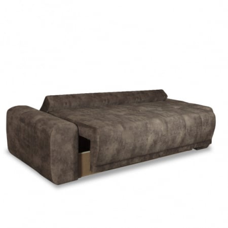 DREAMER, Canapea extensibila, 3 locuri cu functie somn, relaxare si depozitare, stofa gri, 260x110x100, ext.190x150 cm. [3]