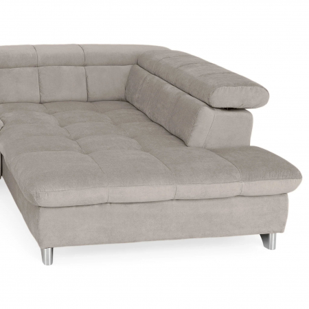GEMINI Coltar extensibil, sezlong dreapta 3F-OTM, functie somn si relaxare, acoperire stofa crem savana F220, COTTA, 312x231x97, ext.228x127cm. [8]