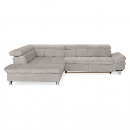 Coltare living - GEMINI OTM-3F, COTTA, colta extensibil, functie somn, sezlong stanga, stofa crem savana F220, 312x231x97, ext.228x127cm.