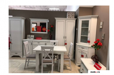 Idento Comoda Colt, KOMN1D1S, front MDF culoare alb, 59/59/90cm. [3]