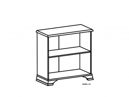 Idento Comoda KOM2D  cu 2 usi, front MDF culoare alb, 95/45/90 cm. [1]