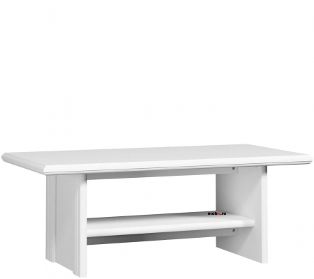 IDENTO, mobila living Set-D, (vitrina REG2W1S + vitrina RWG1W1S + comoda RTV1D2S + masuta cafea LAW130) culoare alb. [19]
