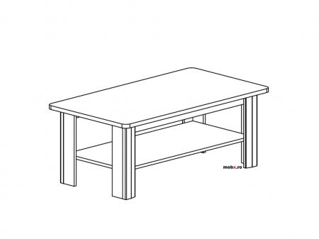 Malta Masuta Cafea LAW 110 front MDF culoare zada siberiana, 110/60/44cm. [1]
