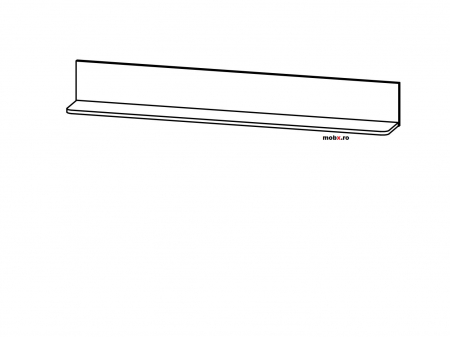 Malta Polita 152 cm P15, front MDF culoare zada siberiana, 152/20/20cm. [1]