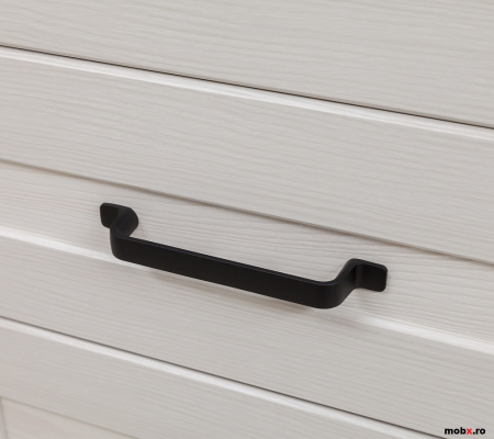 Marselle, Comoda KOM1D1S 1 usa si 1 sertar, front MDF, culoare frasin alb si stejar sonoma dark, (Lxadxh) 67/40/90 cm. [2]