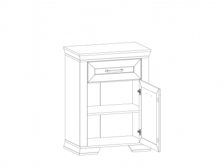 MARSELLE Hol-B, culoare alb frasin si stejar sonoma dark, (Lxadxh): 164x41x221 cm. [2]