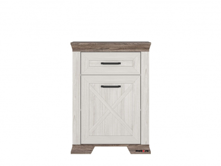 MARSELLE Hol-C, culoare alb frasin si stejar sonoma dark, (Lxadxh): 281x61x221 cm. [3]