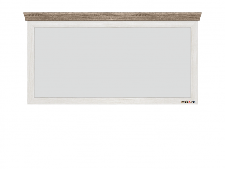 Oglinzi - Marselle, Oglinda LUS 165, front MDF, culoare frasin alb si stejar sonoma dark, (Lxadxh) 166/5/87 cm.