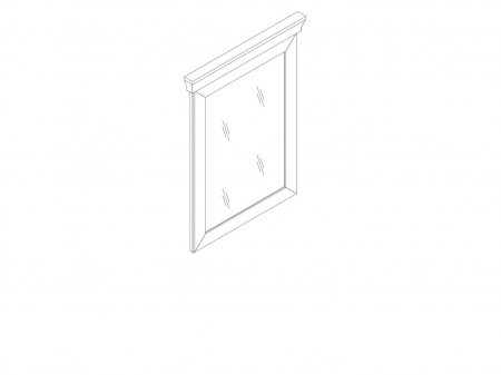 Marselle, Oglinda LUS 68, front MDF, culoare frasin alb si stejar sonoma dark, (Lxadxh) 67/5/90 cm. [3]
