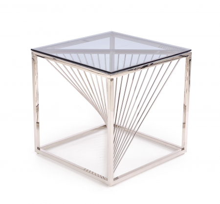 Masuta cafea INFINITY patrata, argintiu-fumuriu, (Lxad.xh) 55x55x55 cm. [4]