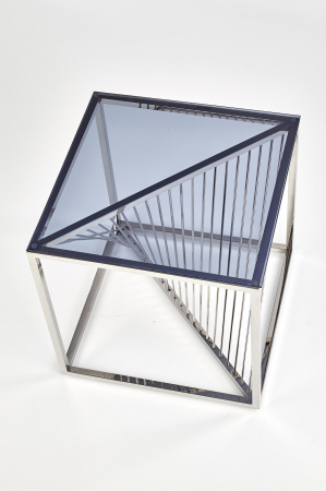 Masuta cafea INFINITY patrata, argintiu-fumuriu, (Lxad.xh) 55x55x55 cm. [2]