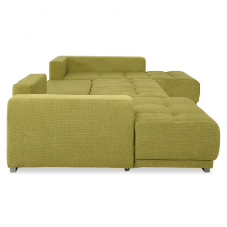 MM321 BOLERO, Coltar U extensibil, dreapta  REC-2DL-OTM,  functie somn, relaxare si depozitare, stofa, verde F006, 365x204x66(87), ext.313x130cm [7]