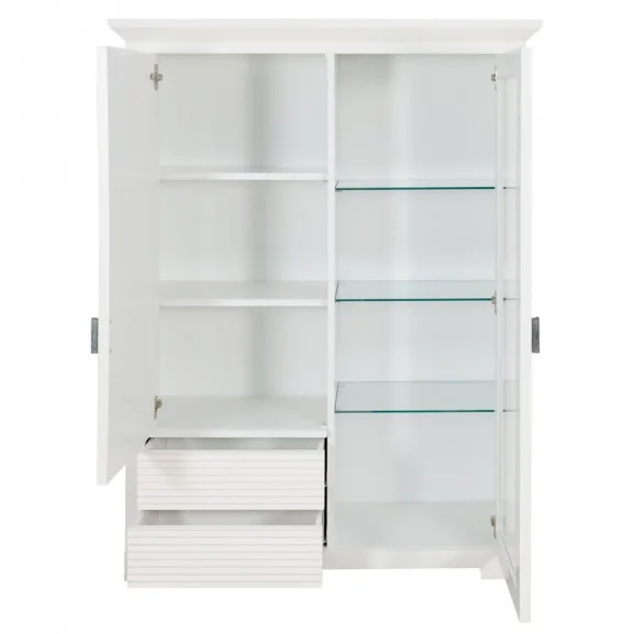 Mobila living Verona Bianco 2, MDF Alb, L 332cm [7]