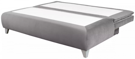 PALERMO, Canapea extensibila, 3 locuri cu functie somn, relaxare si depozitare, stofa gri Jasmine 23 , 208x96x(83-96), ext.200x160cm [3]