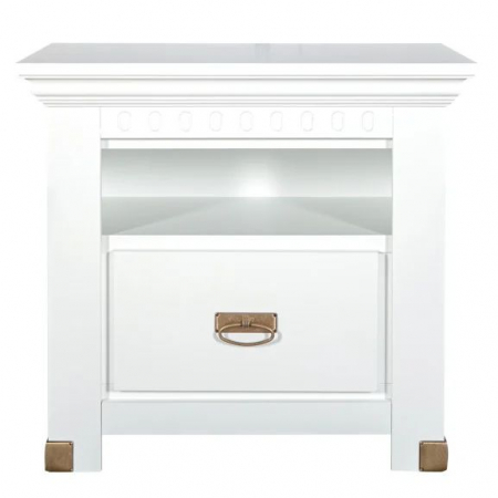 SAINT TROPEZ, Noptiera 1 sertar, culoare alb, (Lxadxh): 69x41x65 cm. [1]