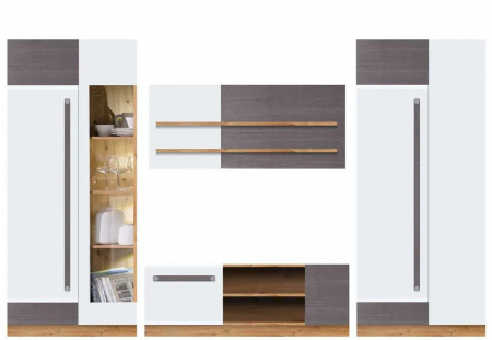 Set living MARTIN, nuc/alb, L 305cm [1]