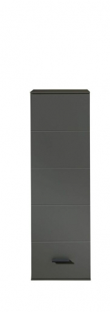 Set mobila living MEDIANA, front MDF culoare grafit/nuc coniac,  L 320cm [7]