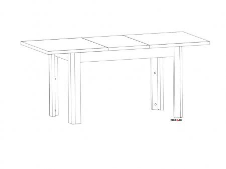 Stylius Masa extensibila STO-170, front MDF culoare pin siberian, (130-170)/85/75 cm. [1]